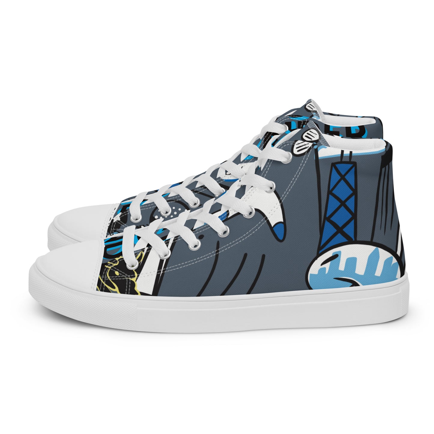 Men’s high top canvas shoes