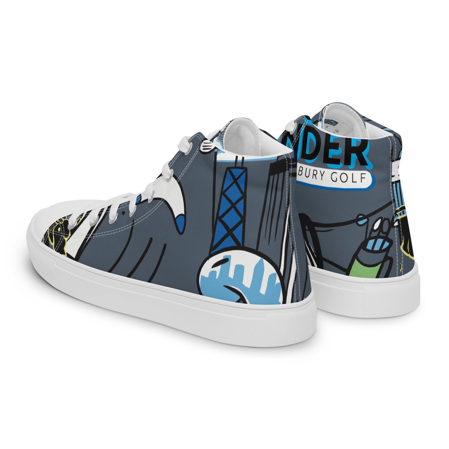 Men’s high top canvas shoes