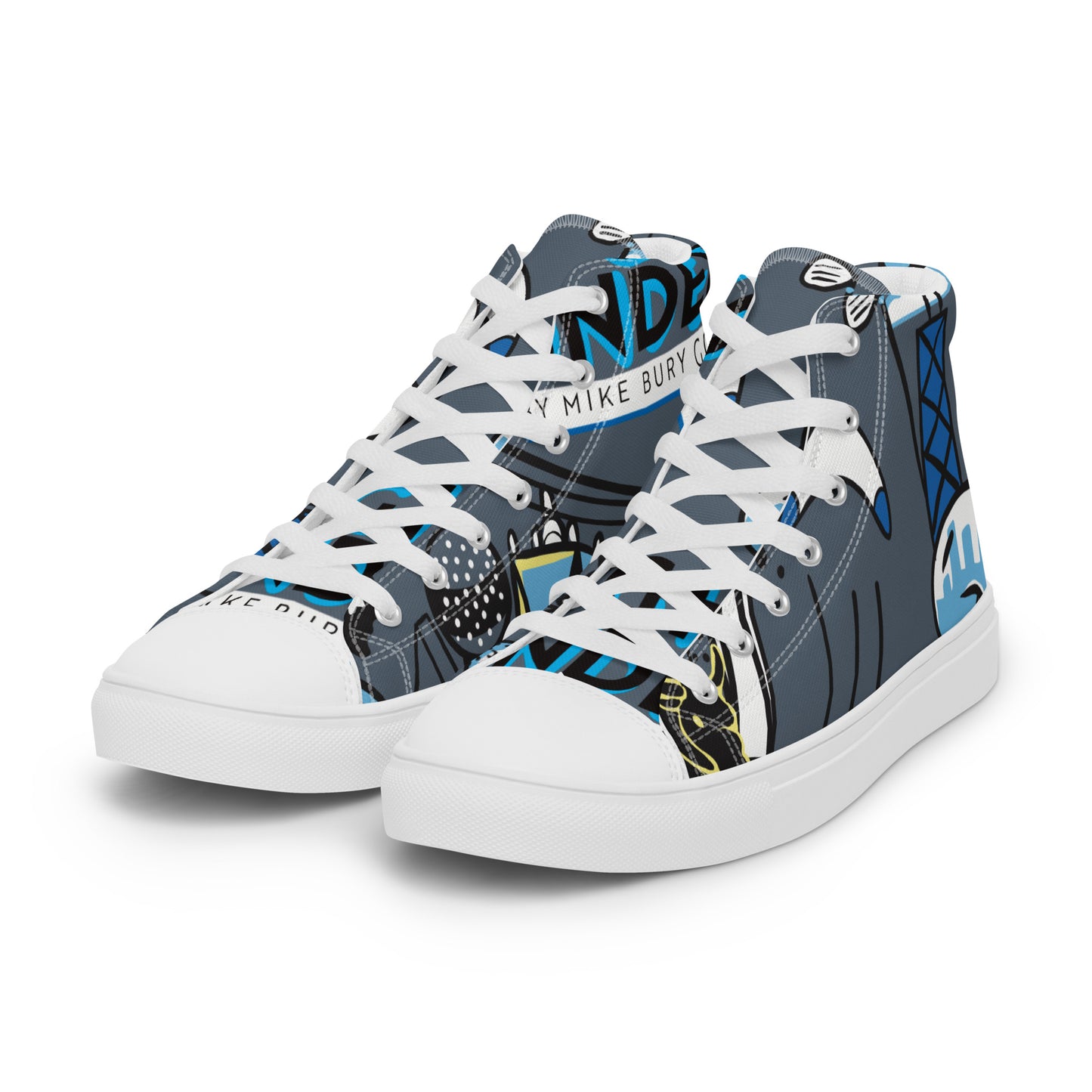 Men’s high top canvas shoes