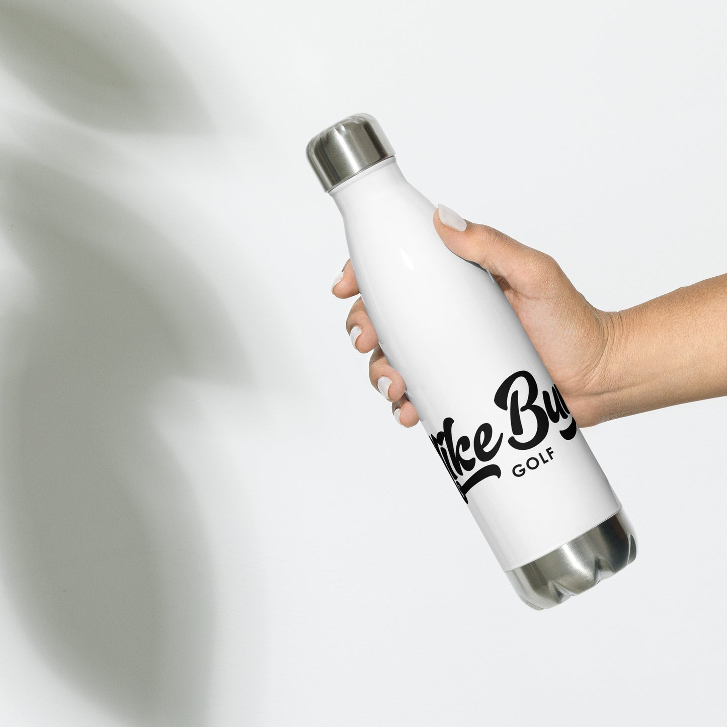 Stainless Steel Water Bottle with Mike Bury Golf Logo
