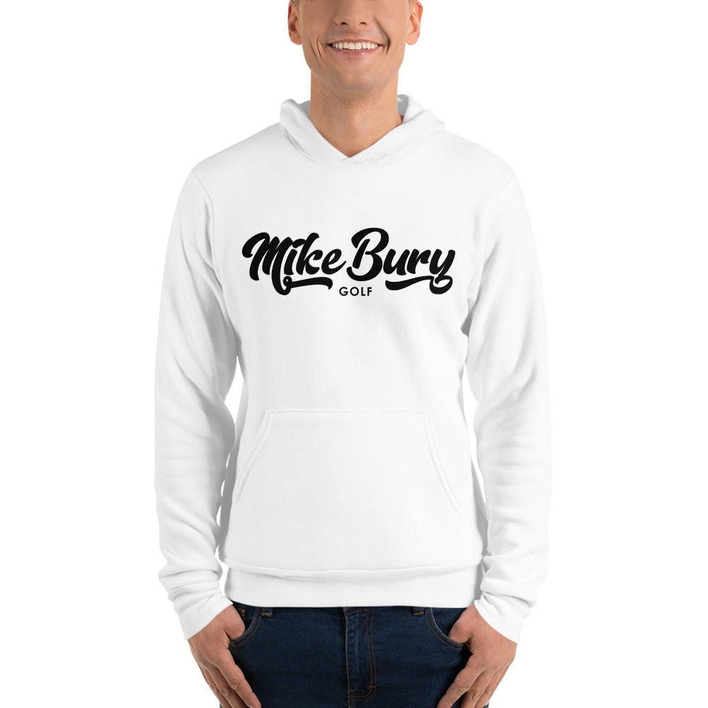 Unisex hoodie with Mike Bury Golf Logo