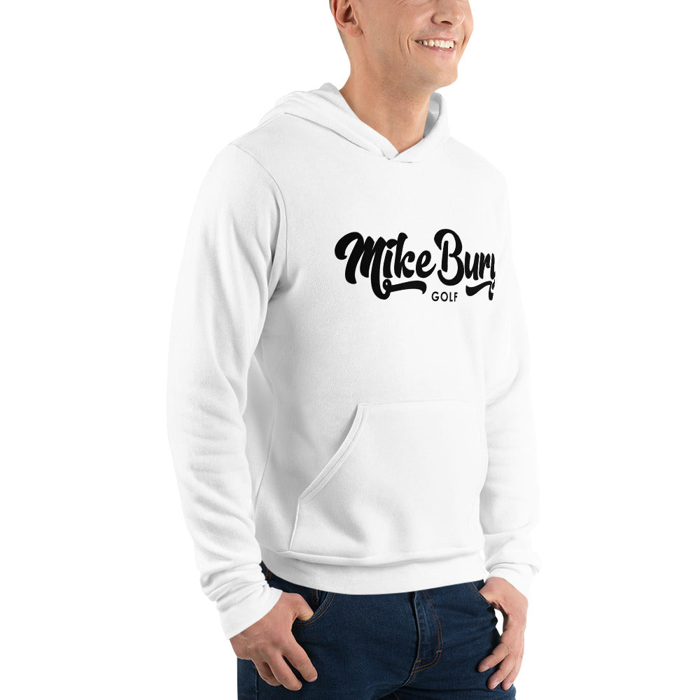 Unisex hoodie with Mike Bury Golf Logo