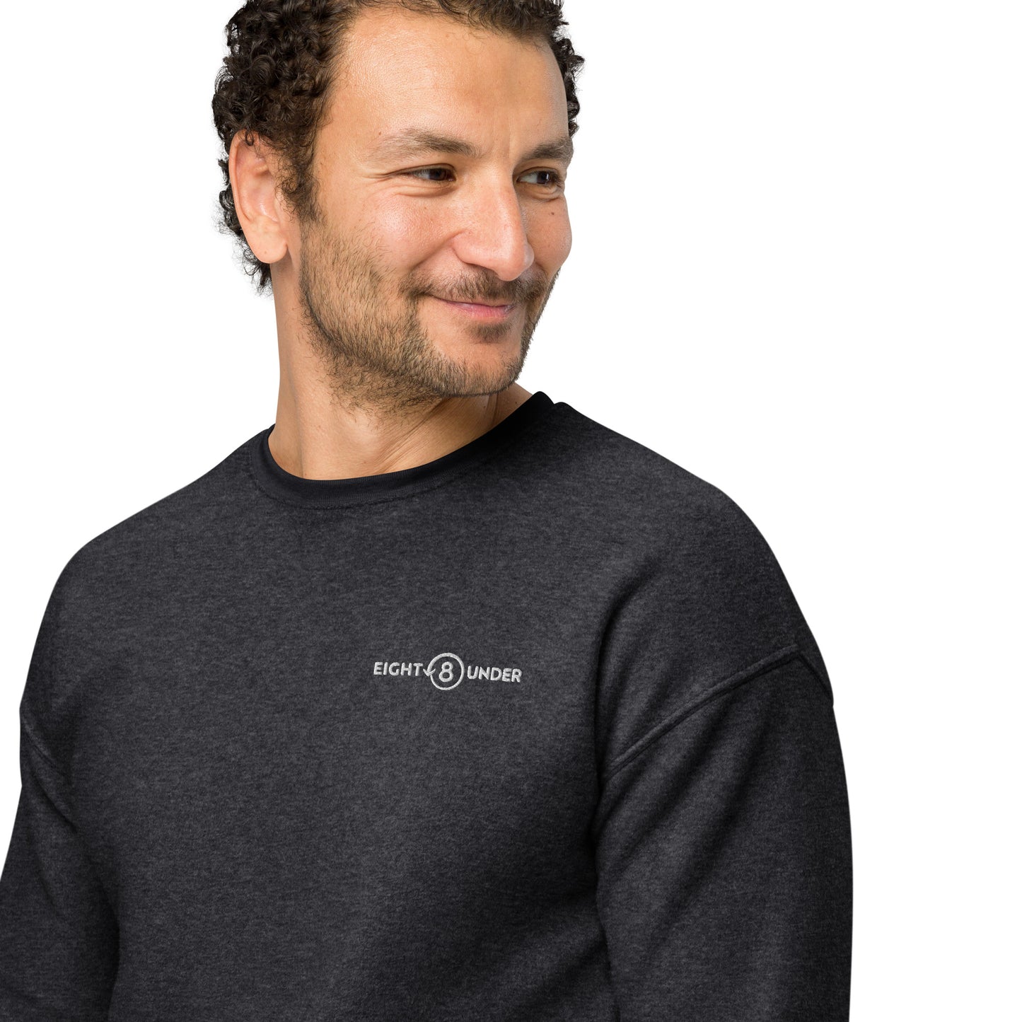 Eight Under Logo - Unisex sueded fleece sweatshirt