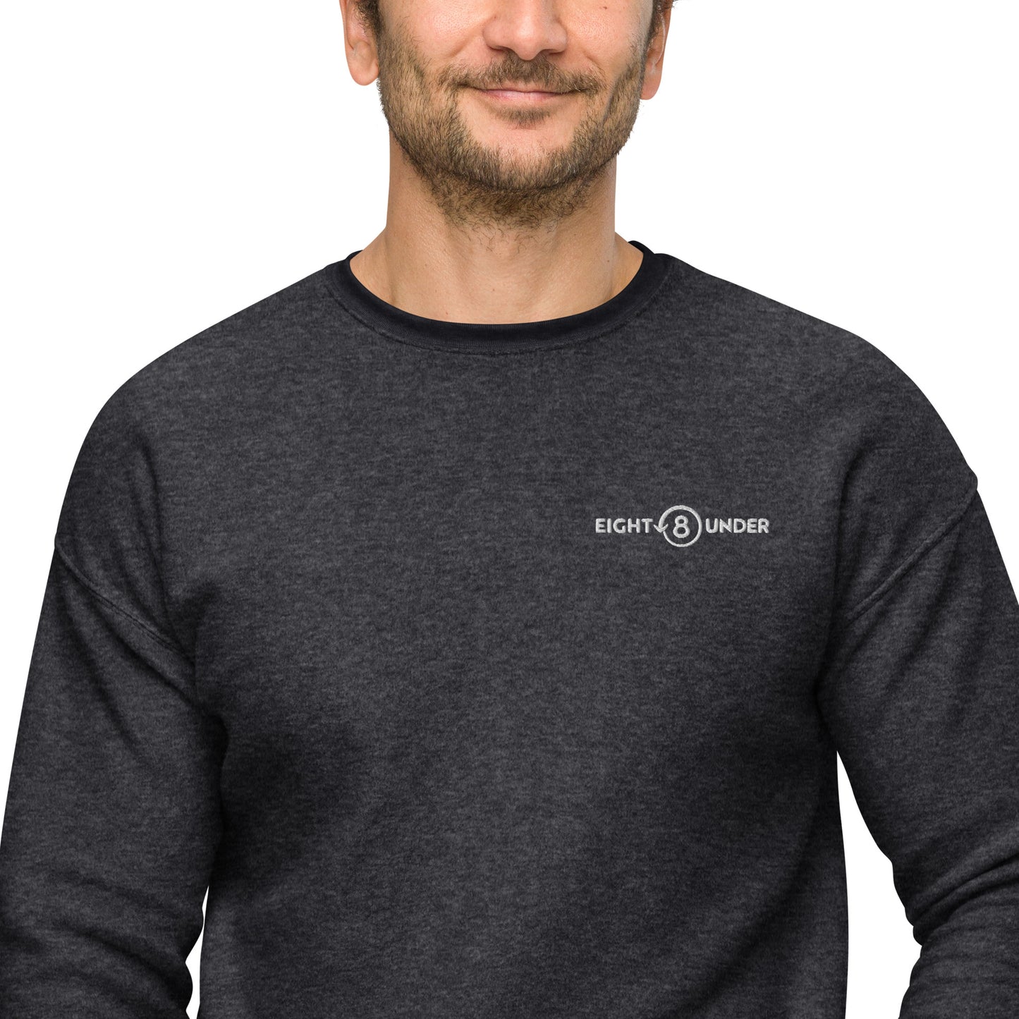 Eight Under Logo - Unisex sueded fleece sweatshirt