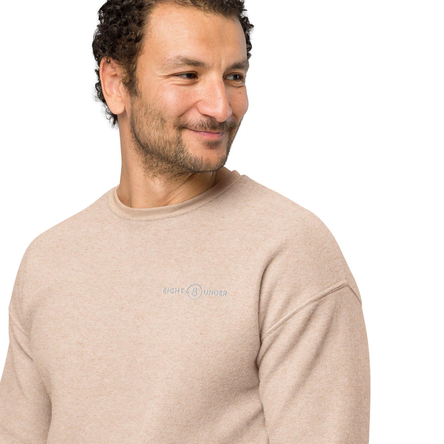 Eight Under Logo - Unisex sueded fleece sweatshirt
