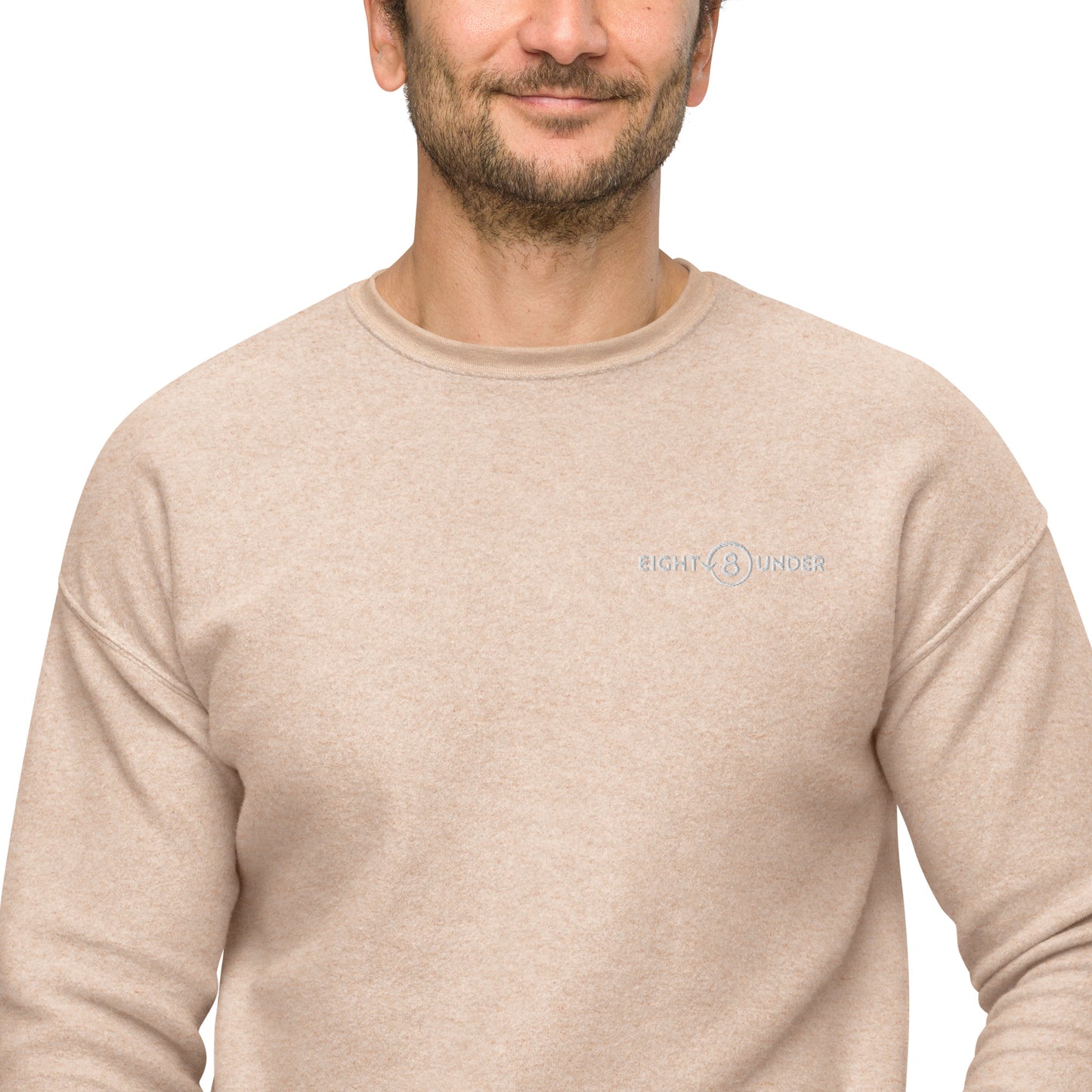 Eight Under Logo - Unisex sueded fleece sweatshirt