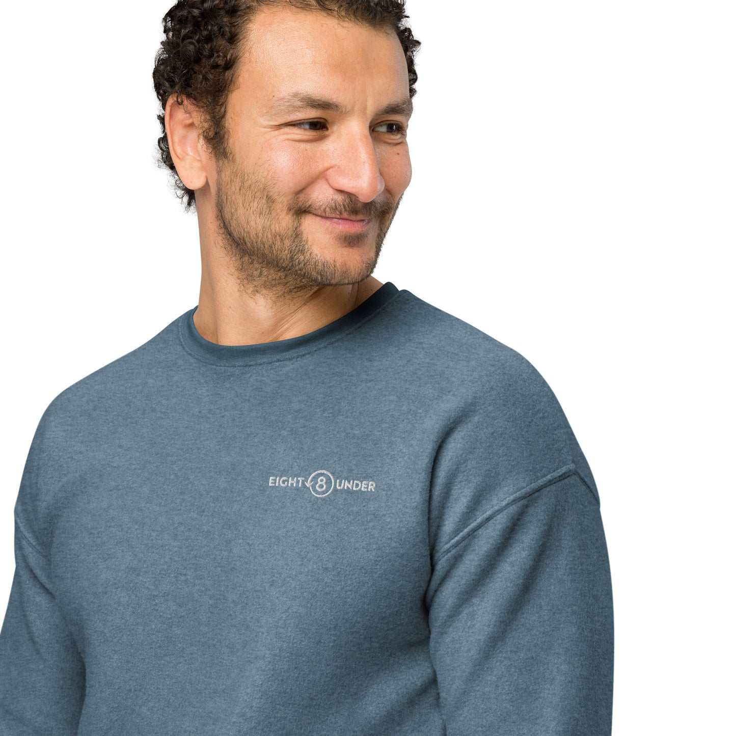 Eight Under Logo - Unisex sueded fleece sweatshirt