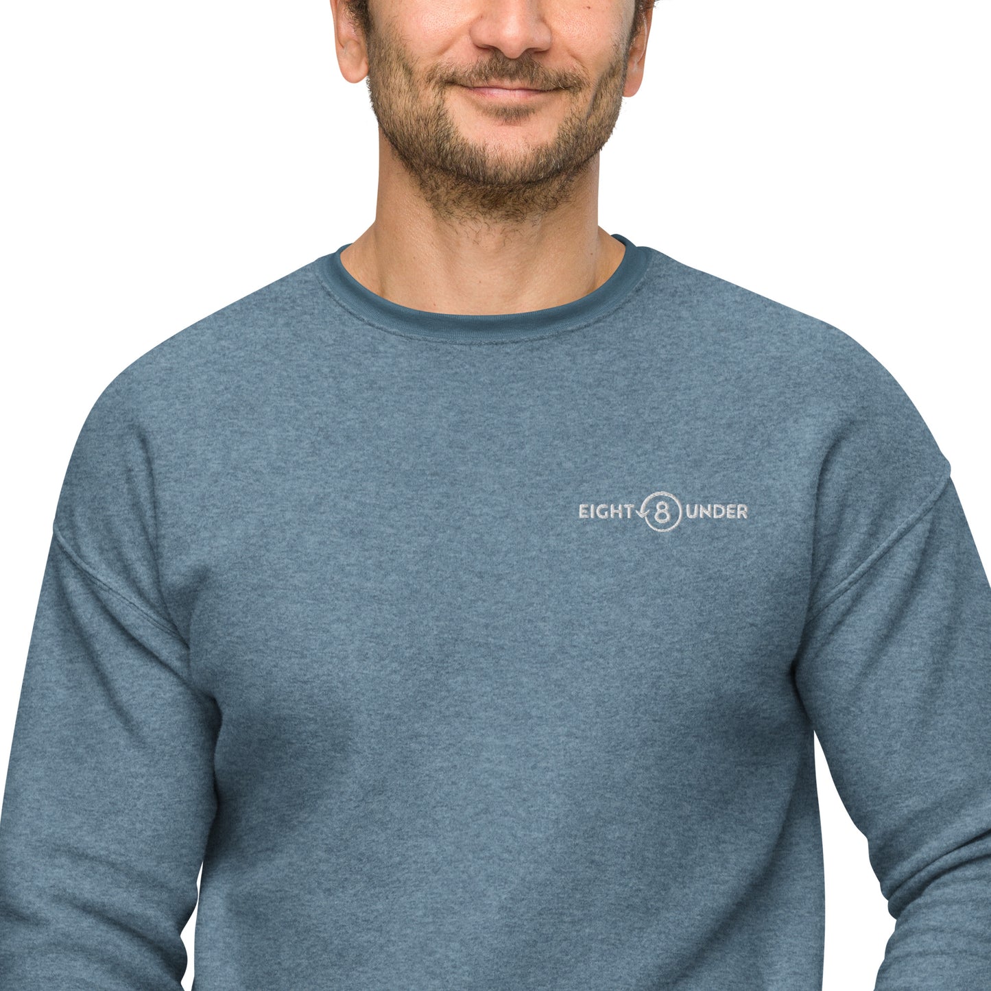 Eight Under Logo - Unisex sueded fleece sweatshirt
