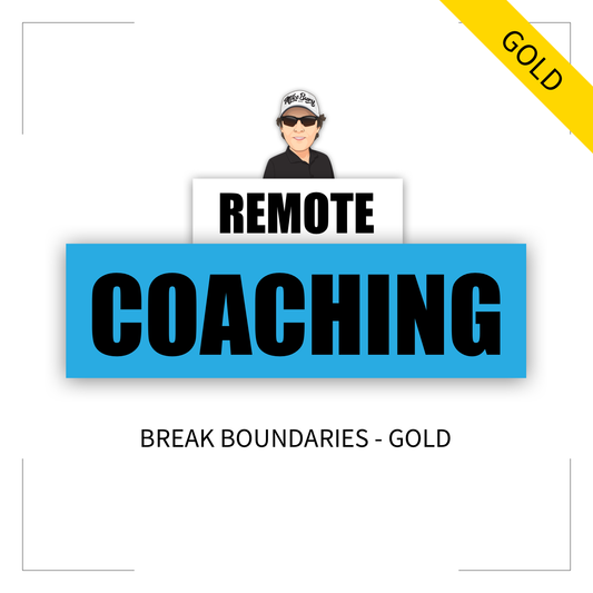 $375/Month (Billed Monthly) Remote Coaching - Break Boundaries - Gold (12-Month Program)