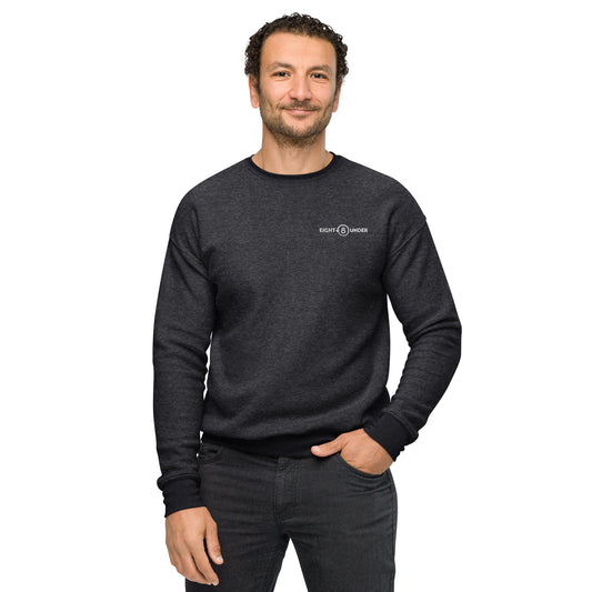 Eight Under Logo - Unisex sueded fleece sweatshirt